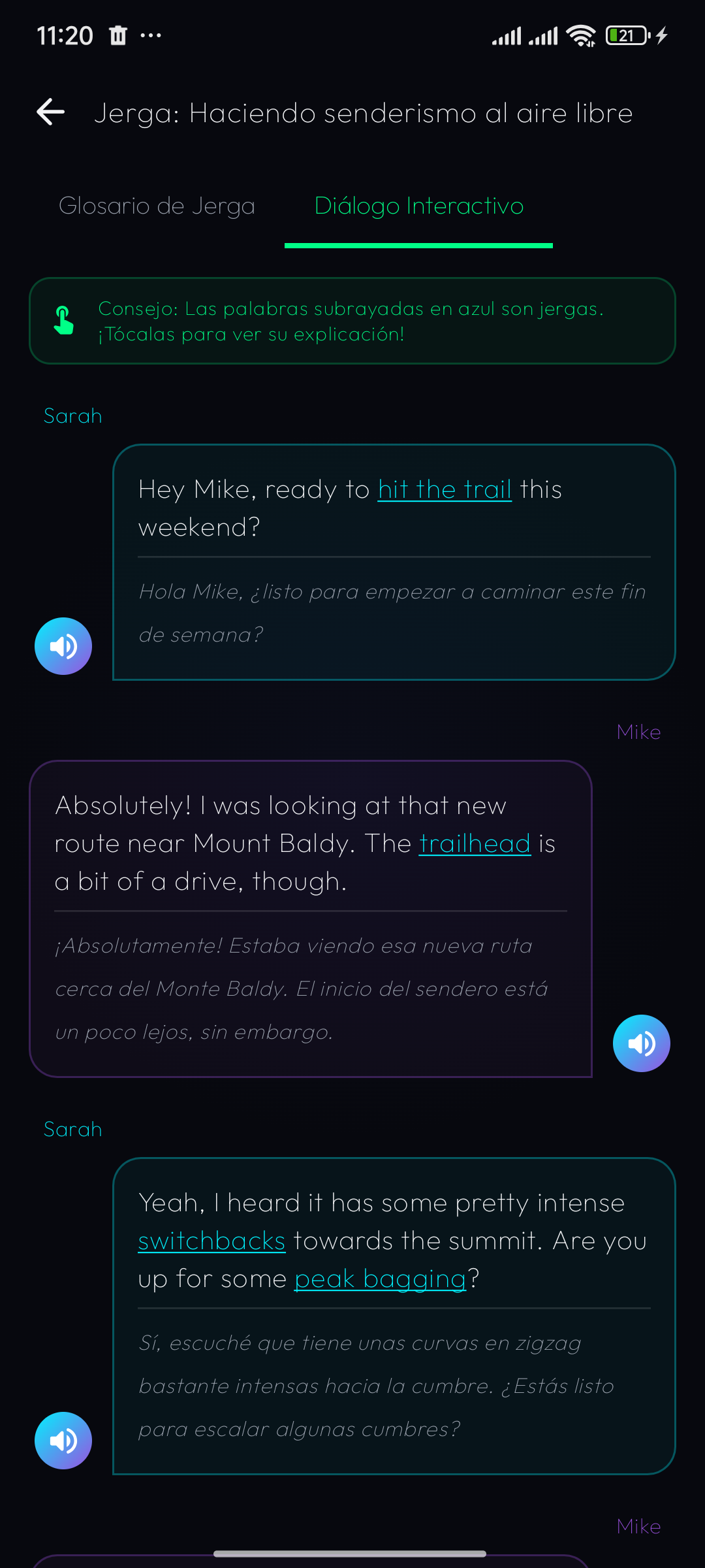 Lección de conversación